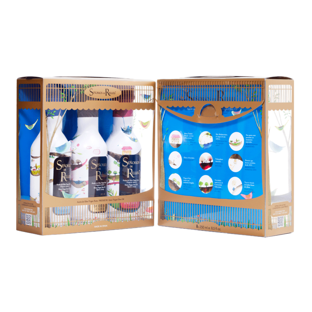 Aceite de Oliva Virgen Extra – Estuche La Pergola Sensaciones (x3 botellas 250 ml)