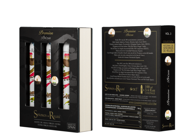 Aceite de Oliva Virgen Extra – Estuche Edición de Bolsillo “Premios” (x3 botellas 100 ml)