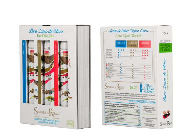 Aceite de Oliva Virgen Extra – Estuche Edición de Bolsillo “Puro Zumo de Oliva” (x3 botellas 100 ml)