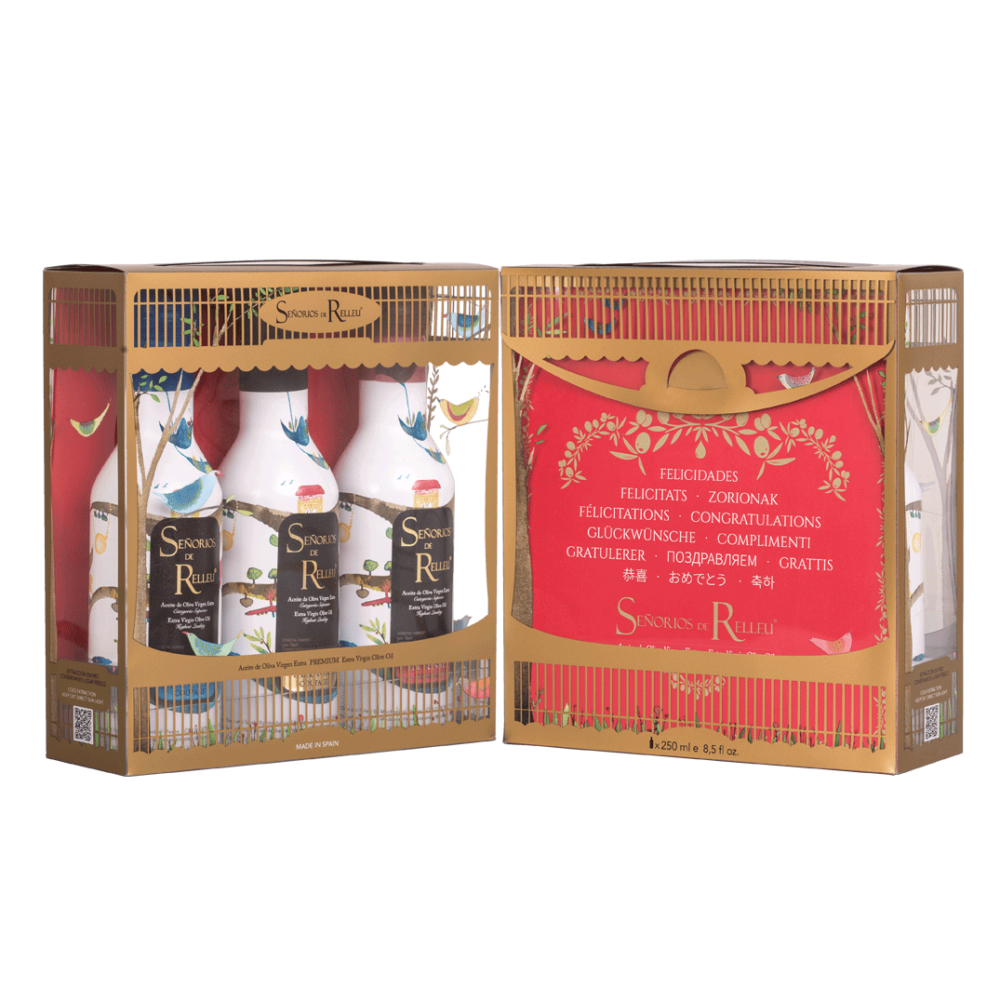 Aceite de Oliva Virgen Extra – Estuche La Pergola Felicidades (x3 botellas 250 ml)