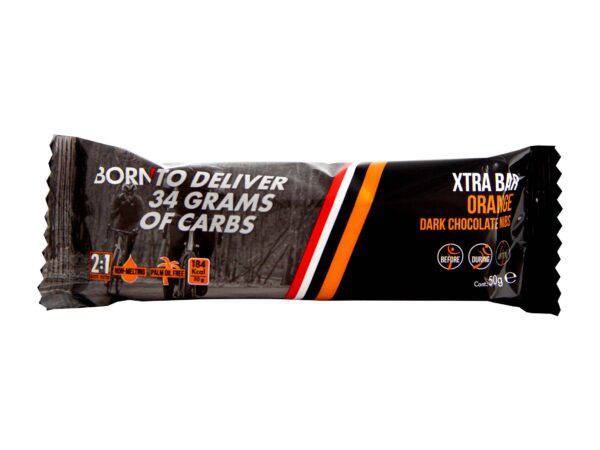 XTRA BAR ORANGE DARK CHOCOLATE NIBS BOX