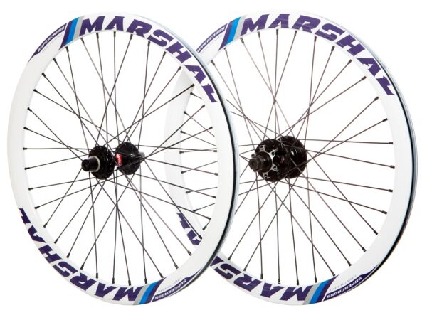 Juego de ruedas 24 x 1.75 MARSHAL CARBON T700 WHITE SUPERCROSS (para frenos de disco – sin cinta de freno)