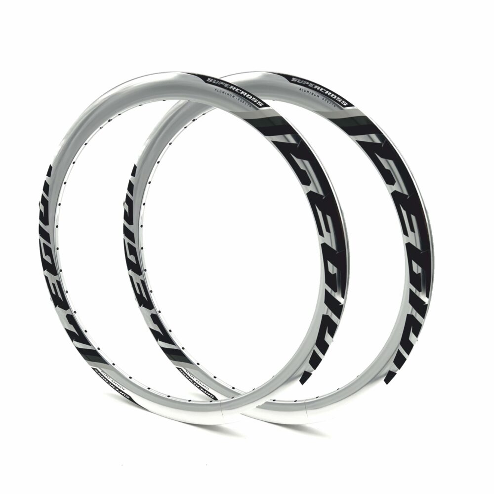 Aros LEGION 20 x 1-3/8 | Aluminio 6061 T6 - Serie Supercross | Plateado
