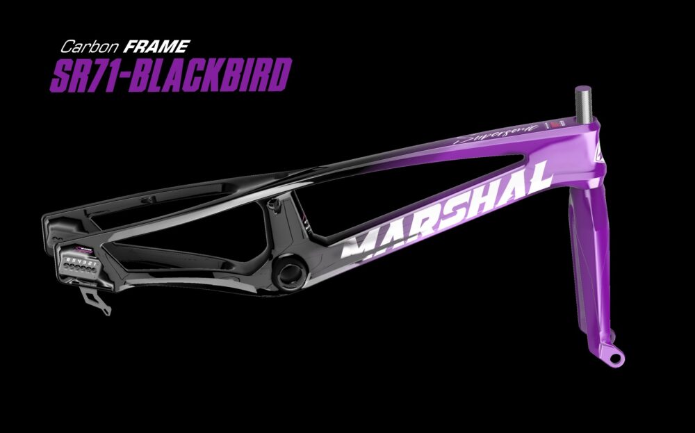 Cuadro + Horquilla MARSHALL "SR71-BLACKBIRD" | Color Negro/Morado - Imagen 2