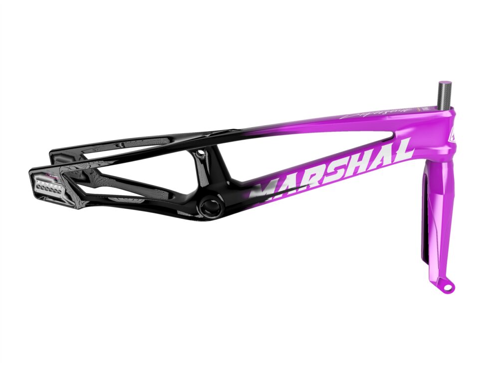 Cuadro + Horquilla MARSHALL "SR71-BLACKBIRD" | Color Negro/Morado